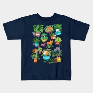 Cats and planters Kids T-Shirt